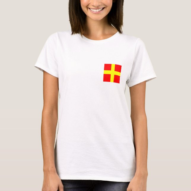 Camiseta Bandeira Náutica R (Frente)