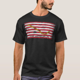 Camiseta Bandeira Naval Jack dos Estados Unidos Vintage