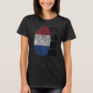 Camiseta Bandeira Neerlandesa Dna Fingerprint Holland Oranj