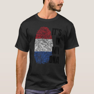 Camiseta Bandeira Neerlandesa Dna Fingerprint Holland Oranj
