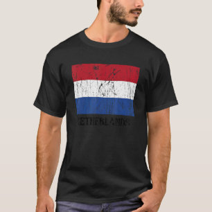 Camiseta Bandeira Neerlandesa do Orgulho neerlandês Bandeir