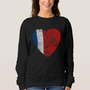 Camiseta Bandeira Neerlandesa Marroquina Heart Países Baixo