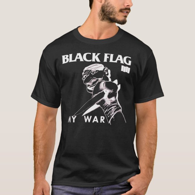 Camiseta Bandeira Negra - Camisa-T Essencial Da Minha Guerr (Frente)
