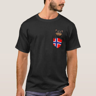 Camiseta Bandeira Negra Chihuahua Cachorro No Bolso