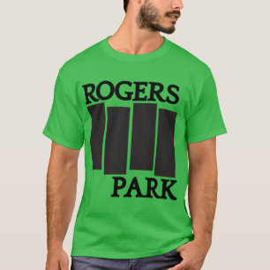 Camiseta bandeira negra estacionada por rogers