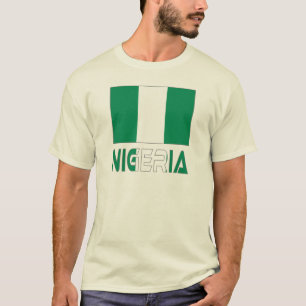 Camiseta Bandeira nigeriana e Nigéria