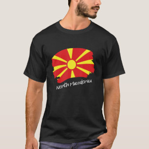 Camiseta Bandeira Norte-Macedônia