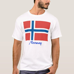 Camiseta Bandeira norueguesa/Noruega