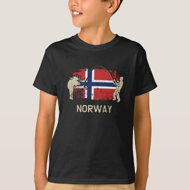 Camiseta Bandeira norueguesa, Noruega (Frente)