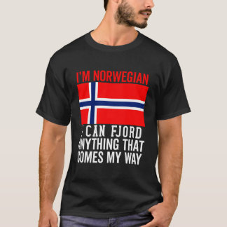 Camiseta Bandeira Norueguesa Para Homens Noruega Escandinav