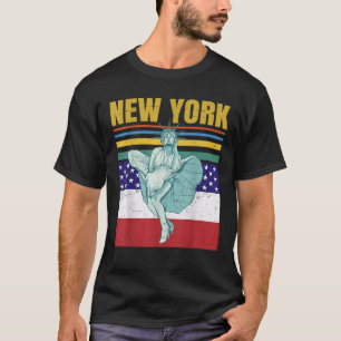 Camiseta Bandeira Nova York da Liberdade dos EUA - América