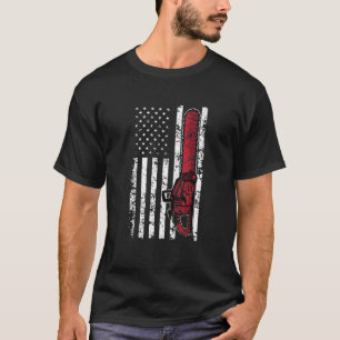 Camiseta Bandeira o Dia das Bruxas da serra de cadeia