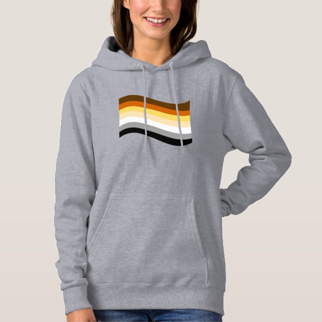 Camiseta Bandeira Ondulada Orgulho de Urso (Frente)