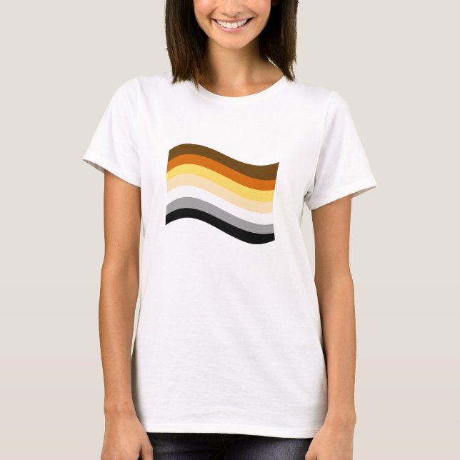 Camiseta Bandeira Ondulada Orgulho do Urso (Frente)