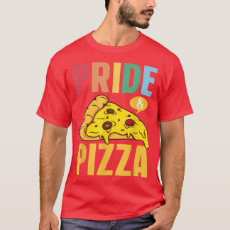 Camiseta Bandeira Orgulho gay do Orgulho e Pizza Lgbt Arco-