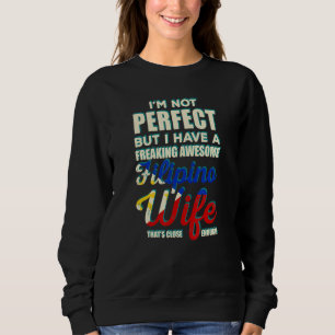 Camiseta Bandeira Orgulhosa da Esposa Filipina Louca das Fi