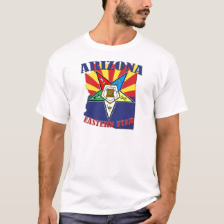 Camiseta Bandeira oriental do estado da estrela da arizona