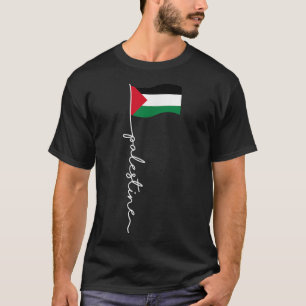 Camiseta Bandeira Palestina com nome Palestino para palesti