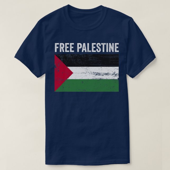 Camiseta Bandeira Palestina Liberdade Palestina Bandeira Ár (Frente do Design)