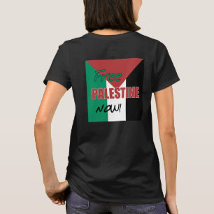 Camiseta Bandeira palestina livre de Palestina agora