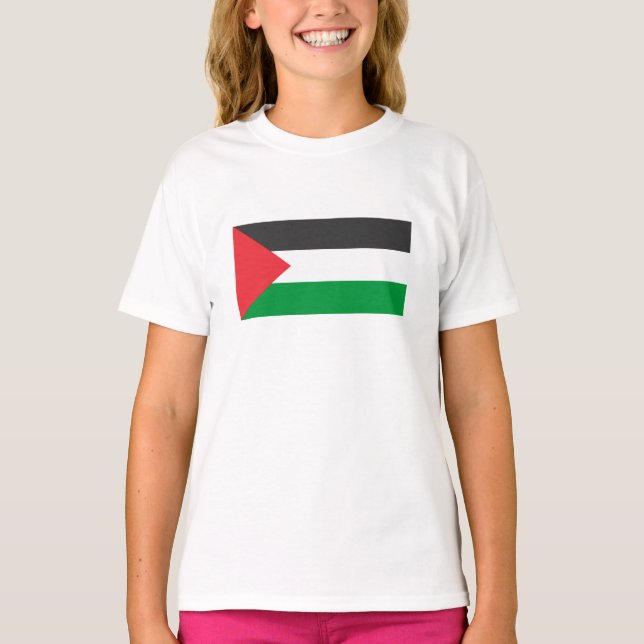 Camiseta Bandeira Palestina Livre sob medida (Frente)