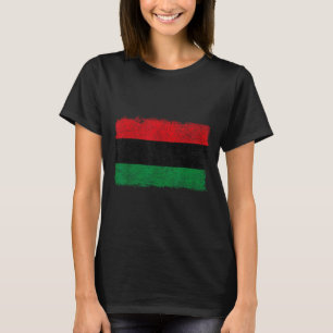 Camiseta bandeira pan-africana banner de libertação negra p