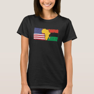 Camiseta Bandeira Pan-Africana E Americana