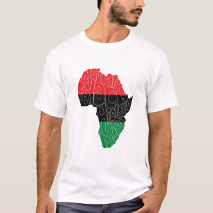 Camiseta Bandeira Pan-africana História Negra Design