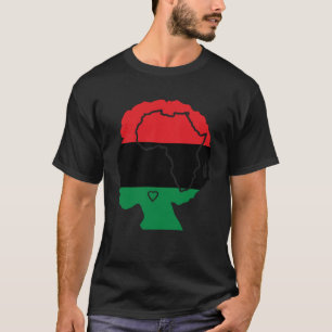 Camiseta Bandeira Pan-Africana Mulher Negra Melanina Orgulh