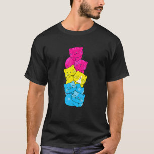 Camiseta Bandeira Pansexual Orgulho Gato Lgb Fofo Ca Mascul