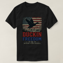 Camiseta Bandeira patriota americana: Caça à liberdade de p