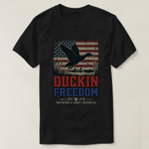 Camiseta Bandeira patriota americana: Caça à liberdade de p