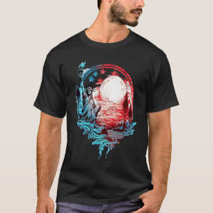 Camiseta Bandeira Patriótica Americana Militar 11