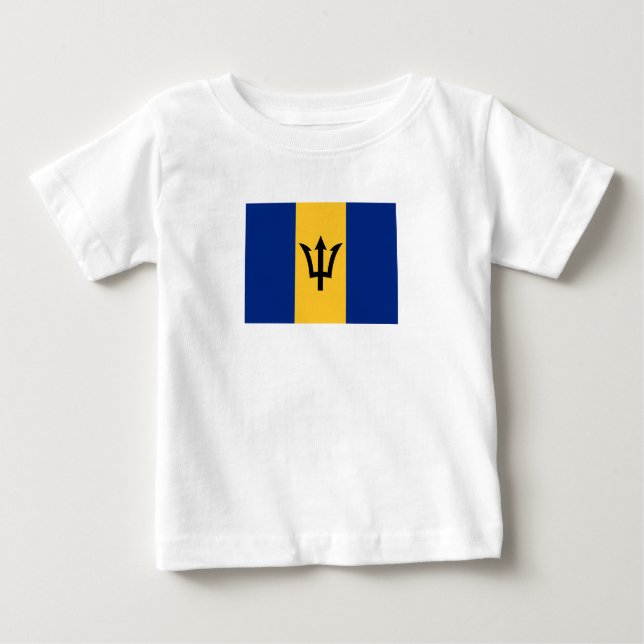 Camiseta Bandeira Patriótica Barbados (Frente)