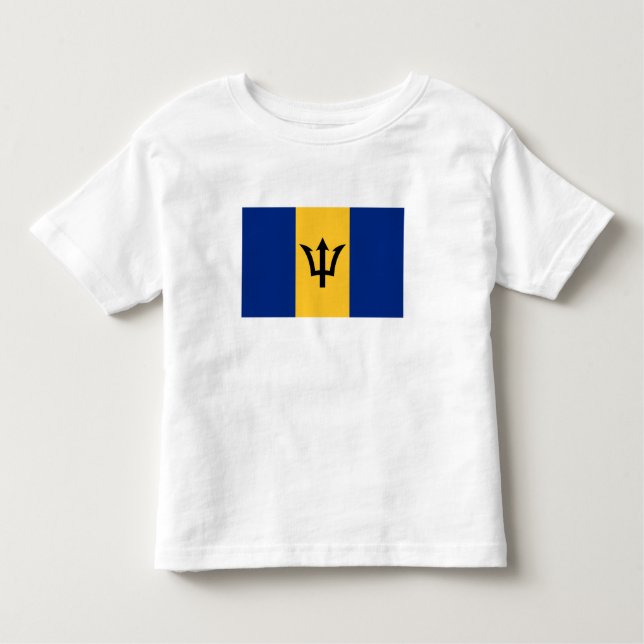 Camiseta Bandeira Patriótica Barbados (Frente)