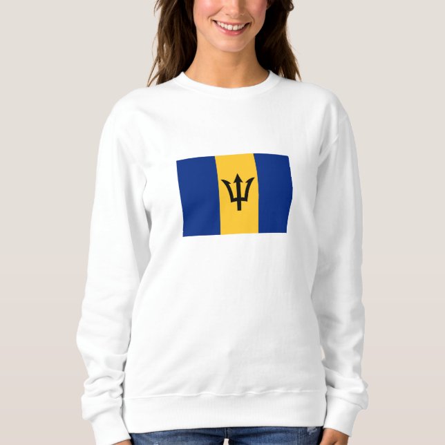 Camiseta Bandeira Patriótica Barbados (Frente)
