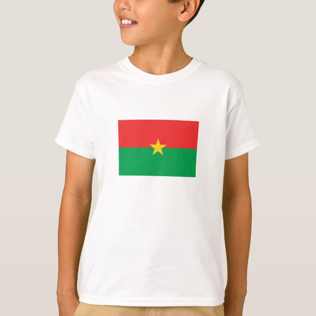 Camiseta Bandeira Patriótica Burkina Faso (Frente)