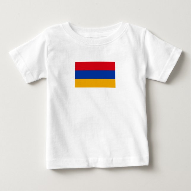 Camiseta Bandeira Patriótica da Armênia (Frente)