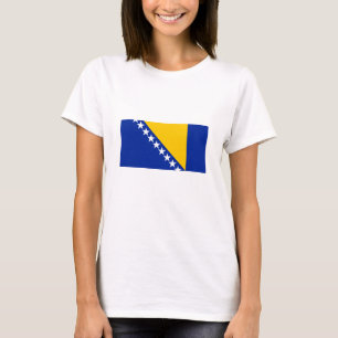 Camiseta Bandeira Patriótica da Bósnia-Herzegovina