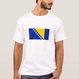 Camiseta Bandeira Patriótica da Bósnia-Herzegovina