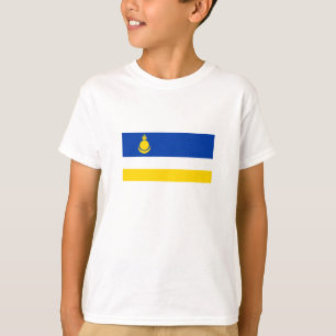 Camiseta Bandeira Patriótica da Buriácia