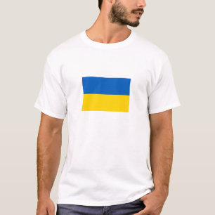 Camiseta Bandeira Patriótica da Ucrânia