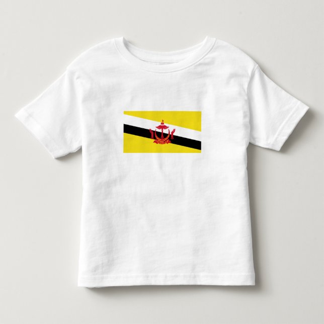 Camiseta Bandeira Patriótica de Brunei (Frente)