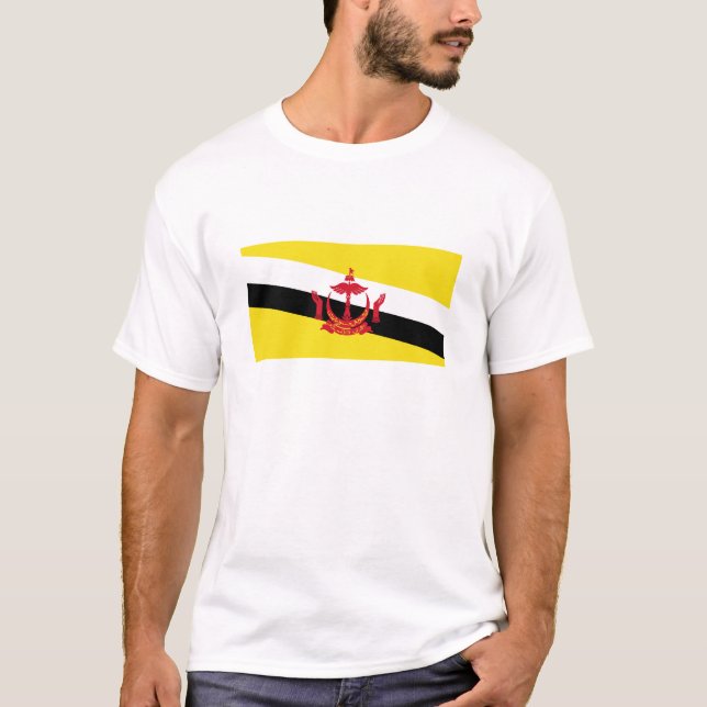 Camiseta Bandeira Patriótica de Brunei (Frente)