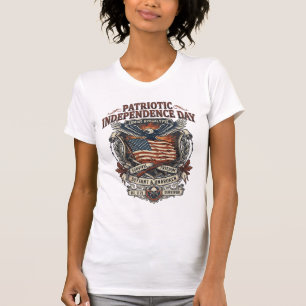 Camiseta Bandeira Patriótica de Ferrugem Sobrevivente Apoca