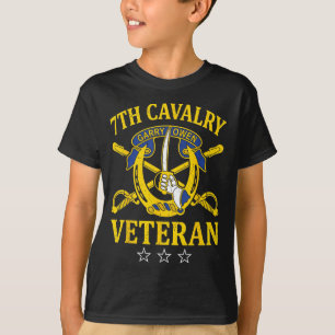 Camiseta Bandeira Patriótica de Veterano do 7º Regimento de