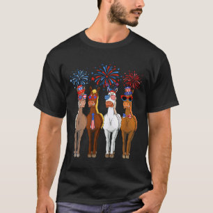 Camiseta Bandeira Patriótica Divertida dos EUA 4 de Julho C