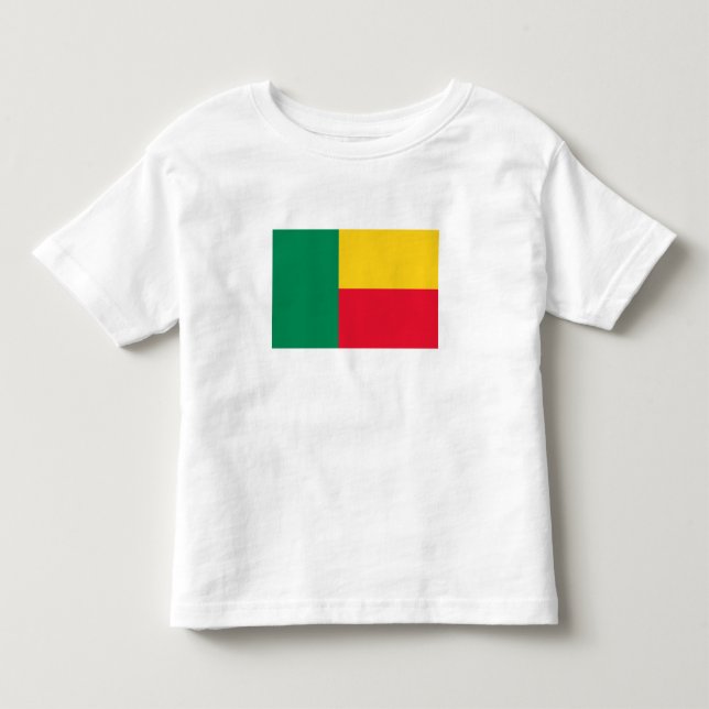 Camiseta Bandeira Patriótica do Benim (Frente)