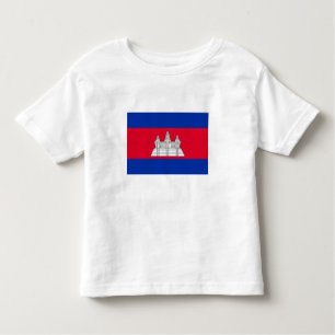Camiseta Bandeira Patriótica do Camboja