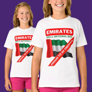 Camiseta Bandeira Patriótica dos Emirados Árabes Unidos